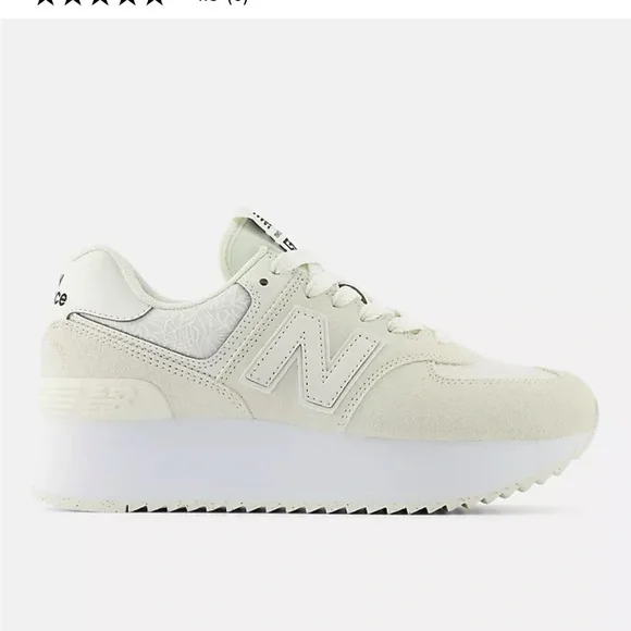 NEW BALANCE 574+ PLATFORM SNEAKER - Picture 1 of 16